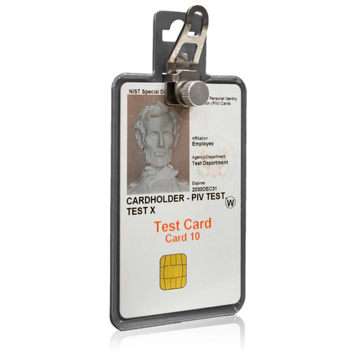 All Metal Magnetic Badge Holder - RFID Secure Badge Holder Genesis™ with BloxProx™ ID Stronghold