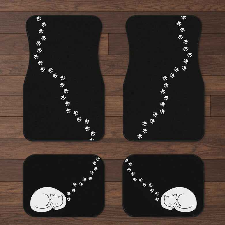 Cat Paw Trail Car Floor Mats – Set of 4 EpiAl's Shop