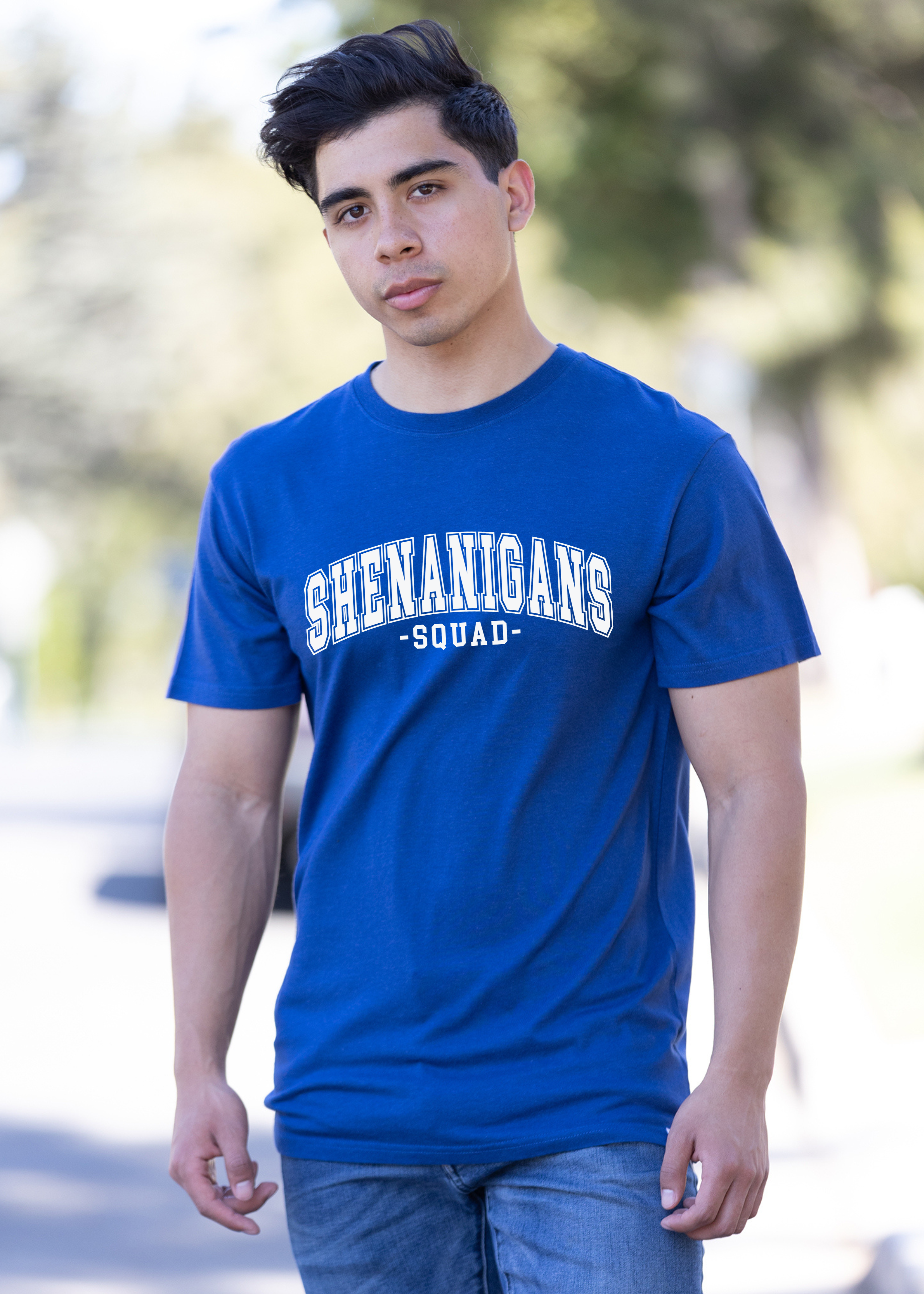 Shenanigans Squad Unisex Bamboo/Cotton Graphic T-Shirt Spun Bamboo