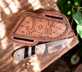 Handmade Working Cowboy Knife with Epoxy Resin Handle Damascus Knife Store