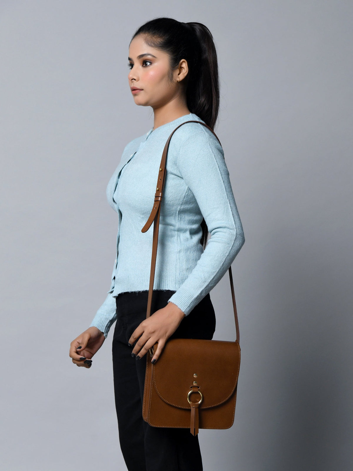 Brown Elegance Crossbody Sling Bag Classy Leather Bags