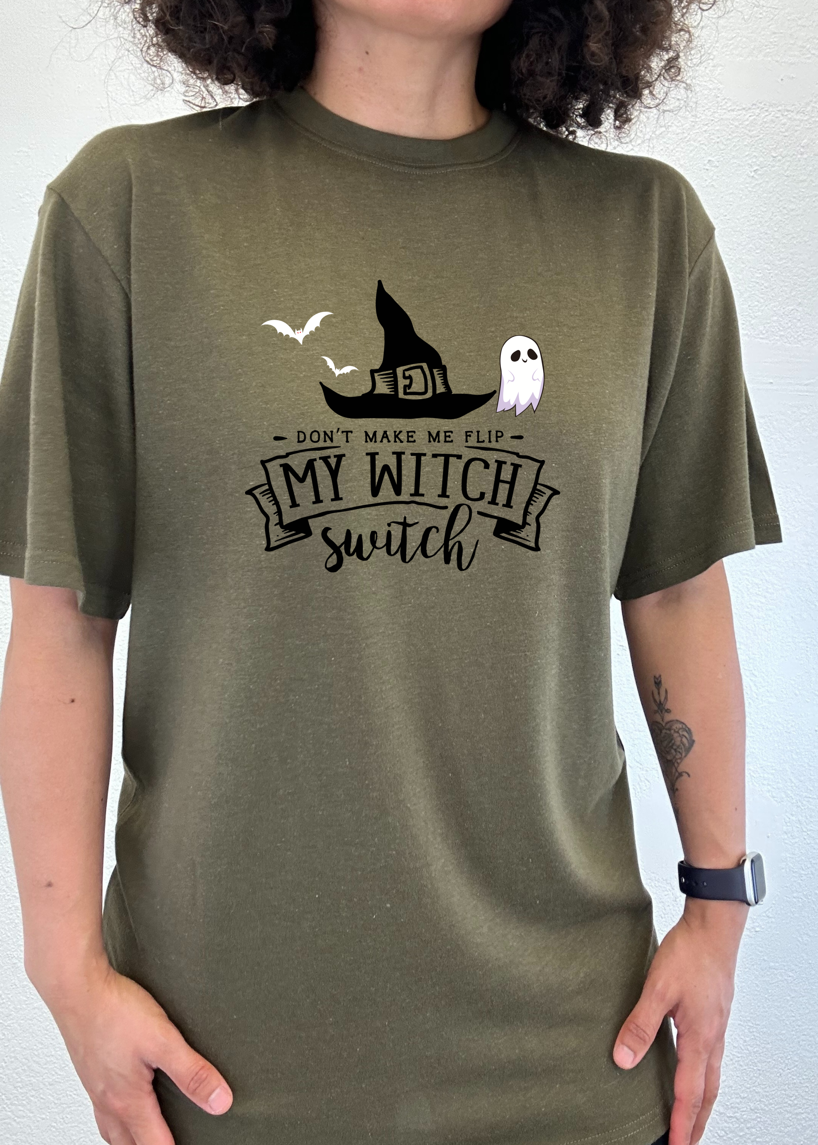 My Witch Unisex Bamboo Viscose/Organic Cotton Short Sleeve Graphic T-Shirt Spun Bamboo