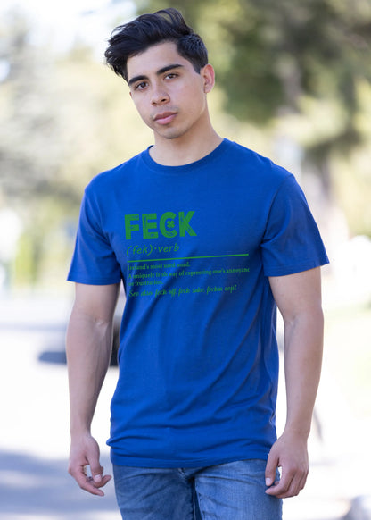 Feck Irish St Patricks Day Unisex Bamboo/Cotton Graphic T-Shirt Spun Bamboo