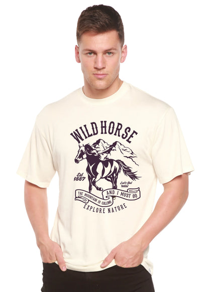 Wild Horse Spun Bamboo® Men's Bamboo Viscose/Organic Cotton Short Sleeve Graphic T-Shirt Spun Bamboo