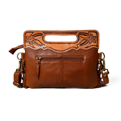 Western Leather Clutch Tooling Purse Classy Leather Bags