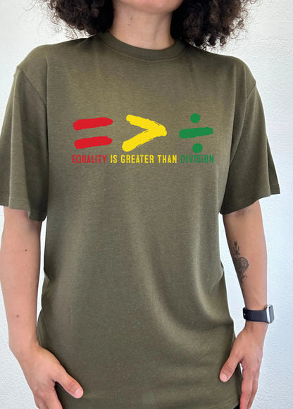 Black History Month Unisex Bamboo/Cotton Graphic T-Shirt Spun Bamboo