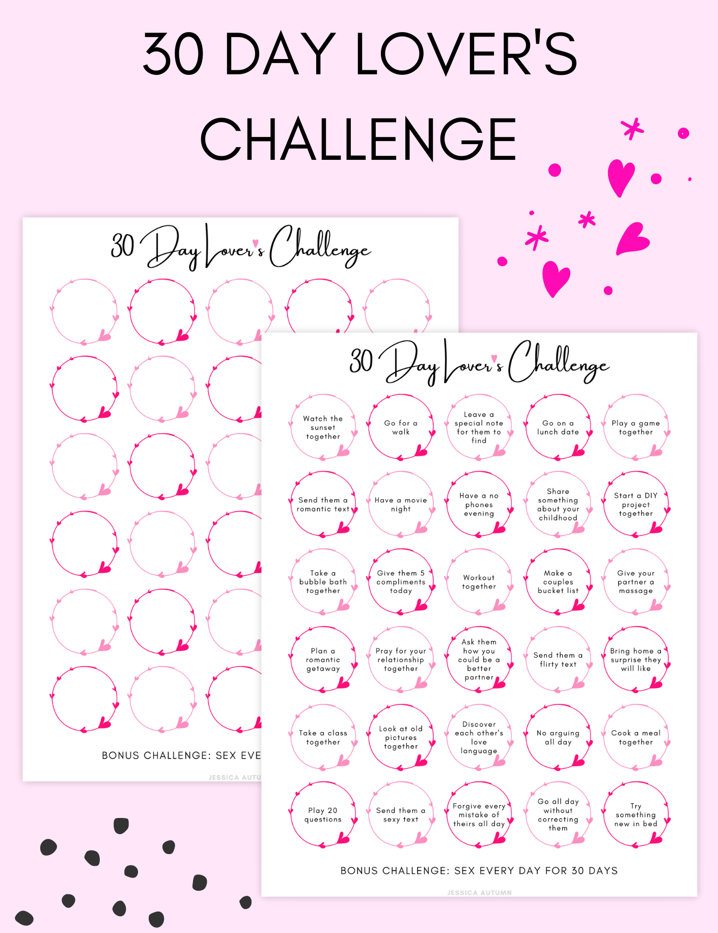 30 Day Lover's Challenge Jessica Autumn