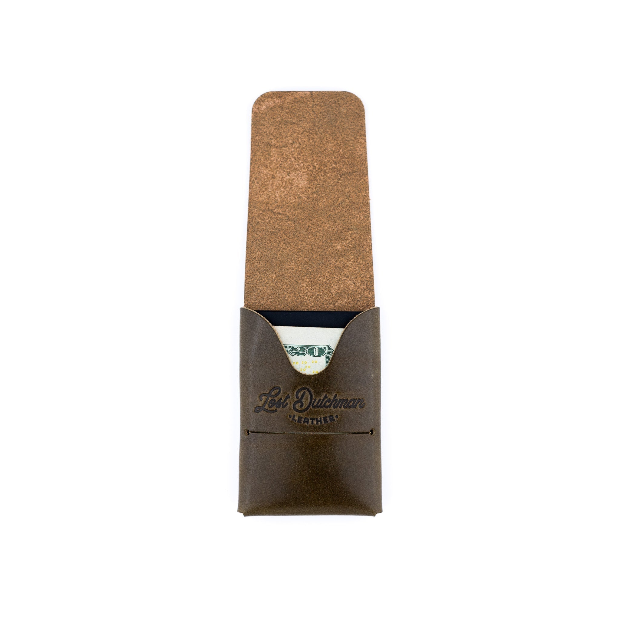 The Mini Franklin – Olive Lost Dutchman Leather