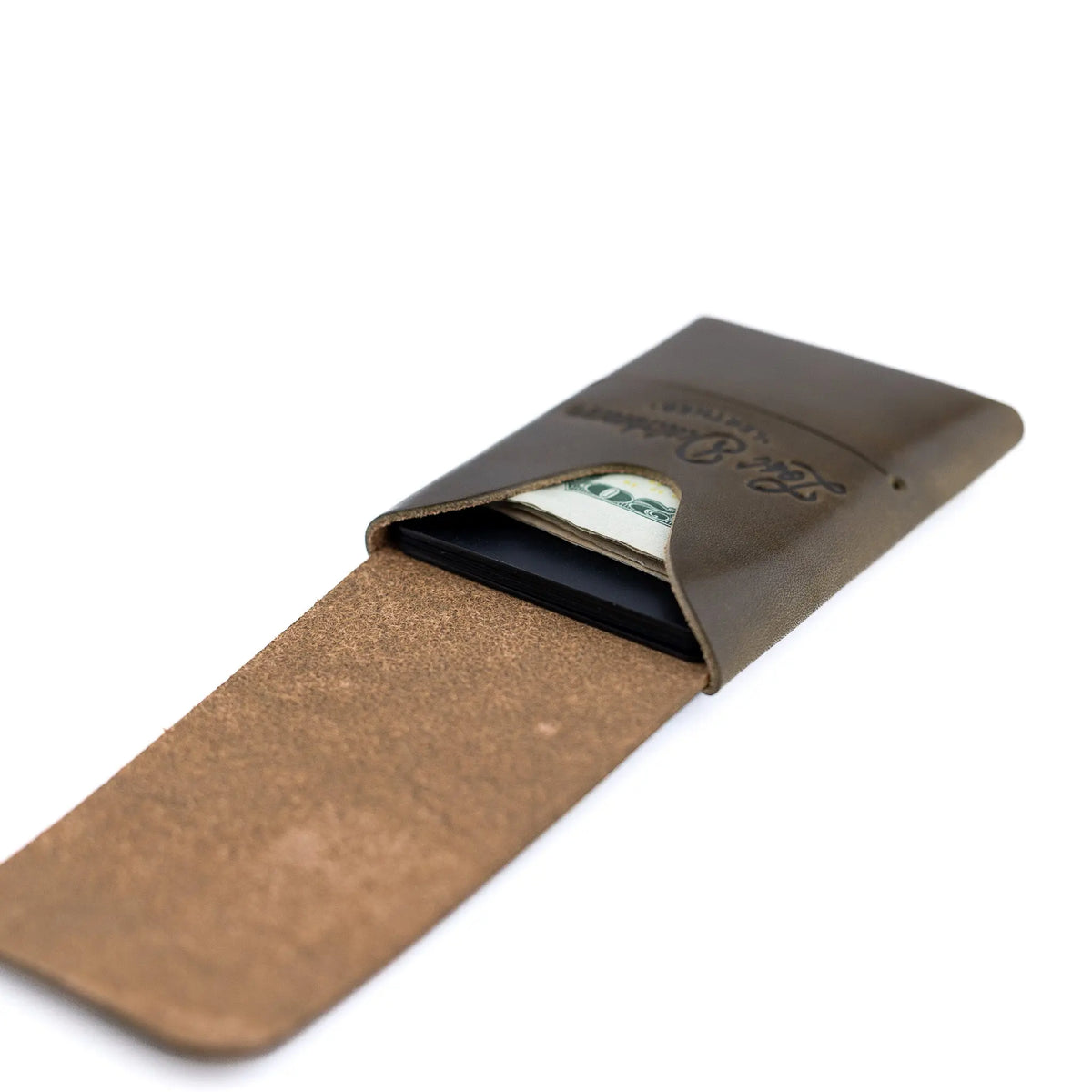The Mini Franklin – Olive Lost Dutchman Leather