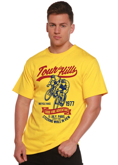 Tour De Hills Spun Bamboo® Men's Bamboo Viscose/Organic Cotton Short Sleeve Graphic T-Shirt Spun Bamboo