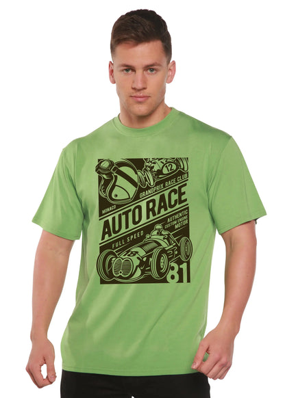 Auto Race Men's Bamboo Viscose/Organic Cotton Short Sleeve Graphic T-Shirt Spun Bamboo
