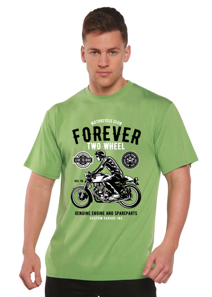 Forever Two Wheel Men's Bamboo Viscose/Organic Cotton Short Sleeve Graphic T-Shirt Spun Bamboo