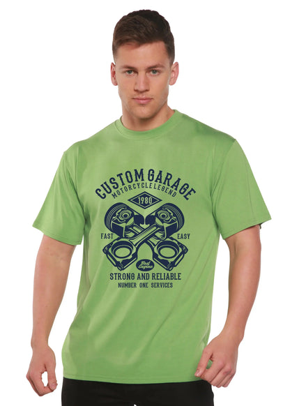 Custom Garage Men's Bamboo Viscose/Organic Cotton Short Sleeve Graphic T-Shirt Spun Bamboo