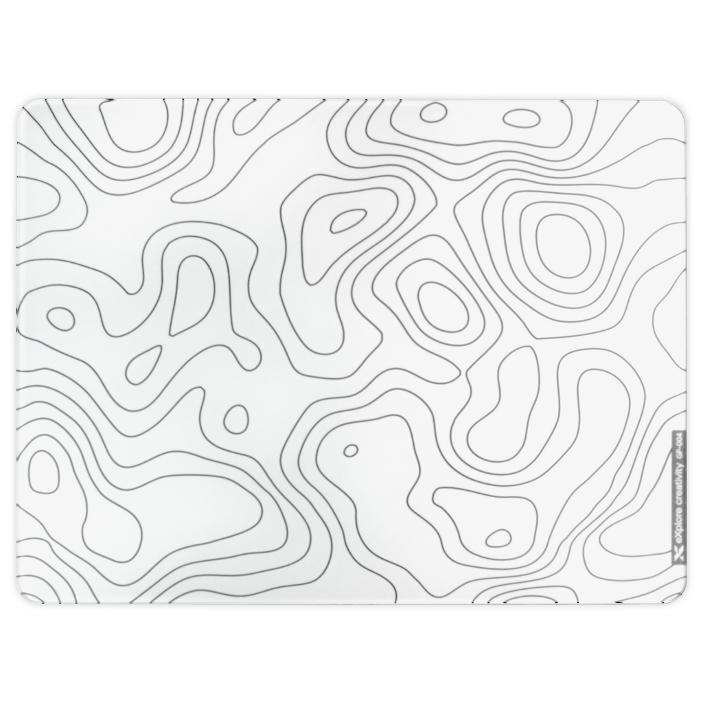 XVX Space Pad Glass Gaming Mouse Pad with Anti-Slip Rubber Base XVX Keyboard Channel