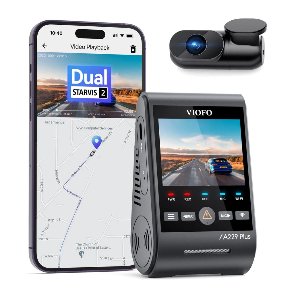 VIOFO A229 Plus 2-Channel 2K QHD Sony STARVIS 2 Dash Cam BlackboxMyCar
