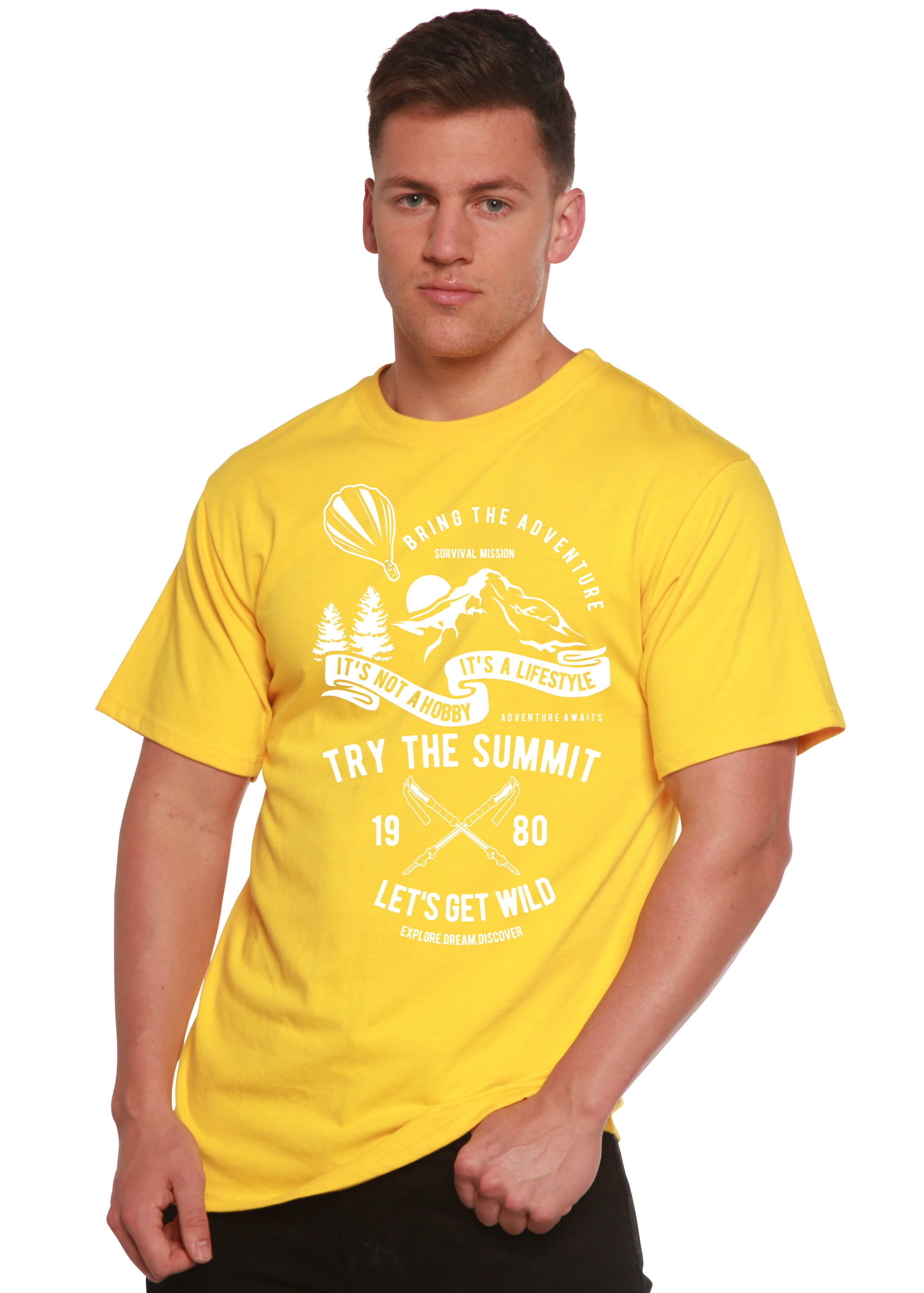 Try The Summit Spun Bamboo® Men's Bamboo Viscose/Organic Cotton Short Sleeve Graphic T-Shirt Spun Bamboo