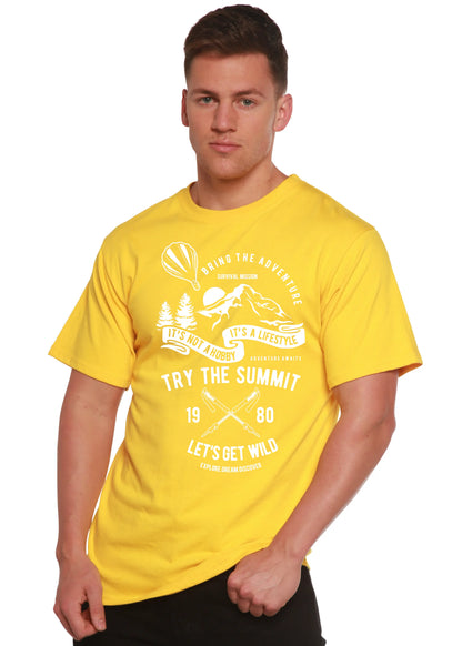 Try The Summit Spun Bamboo® Men's Bamboo Viscose/Organic Cotton Short Sleeve Graphic T-Shirt Spun Bamboo