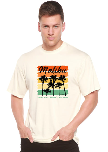 Malibu Unisex Bamboo Viscose/Organic Cotton Short Sleeve Graphic T-Shirt Spun Bamboo