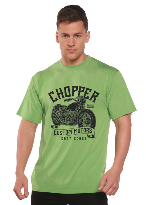 Chopper Custom Motors Men's Bamboo Viscose/Organic Cotton Short Sleeve Graphic T-Shirt Spun Bamboo
