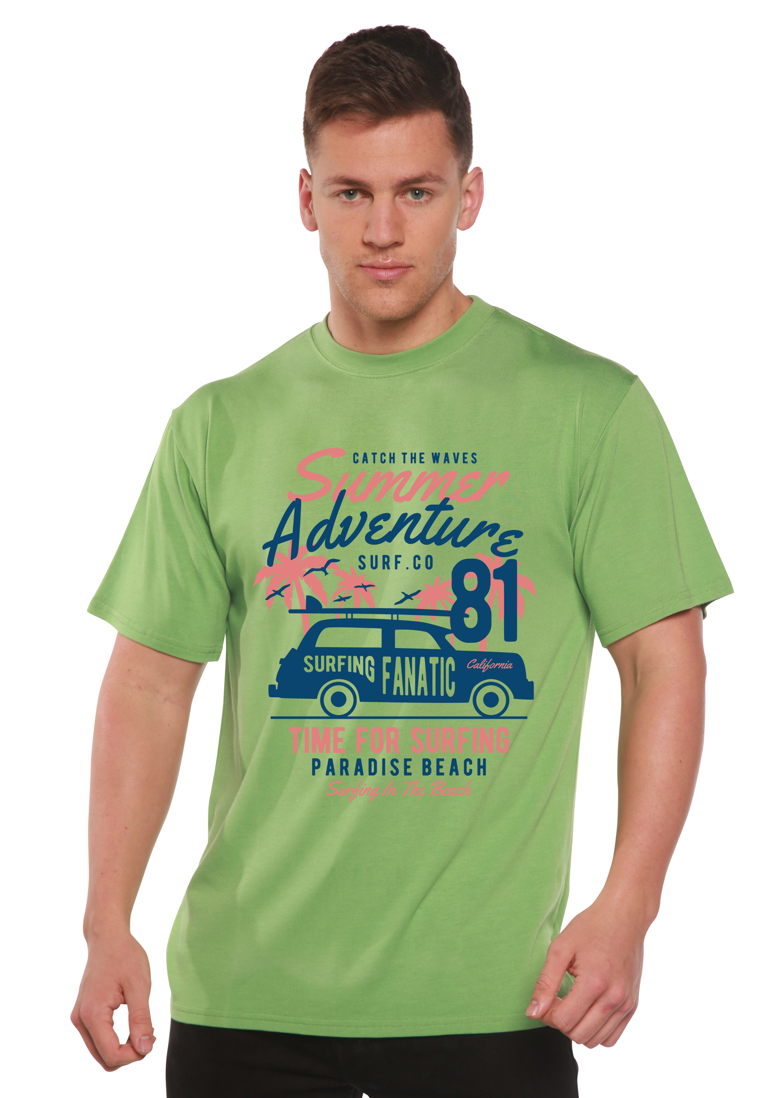 Sammer Adventure Spun Bamboo® Men's Bamboo Viscose/Organic Cotton Short Sleeve Graphic T-Shirt Spun Bamboo