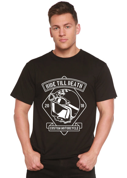 Ride Till Death Spun Bamboo® Men's Bamboo Viscose/Organic Cotton Short Sleeve Graphic T-Shirt Spun Bamboo