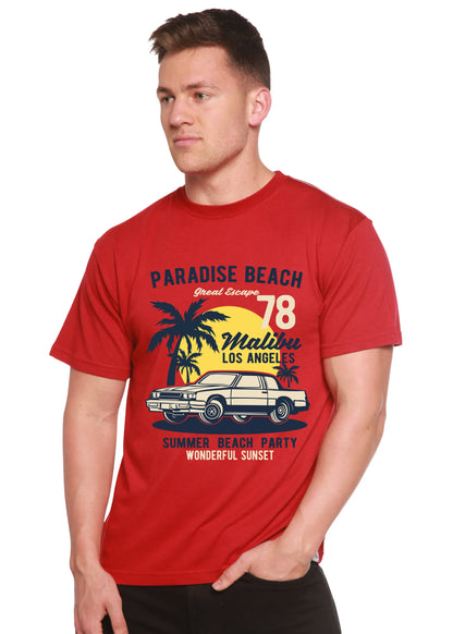 Paradise Beach Spun Bamboo® Men's Bamboo Viscose/Organic Cotton Short Sleeve Graphic T-Shirt Spun Bamboo