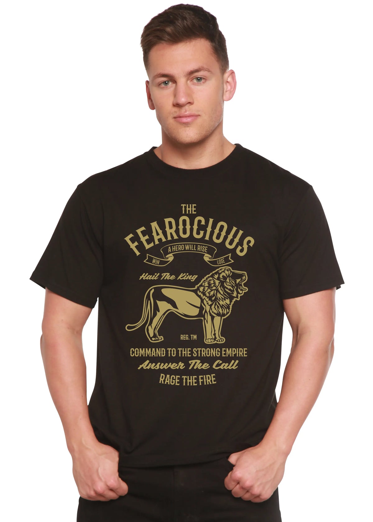 The Fearocious Spun Bamboo® Men's Bamboo Viscose/Organic Cotton Short Sleeve Graphic T-Shirt Spun Bamboo