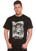 Rockabilly Night Spun Bamboo® Men's Bamboo Viscose/Organic Cotton Short Sleeve Graphic T-Shirt Spun Bamboo