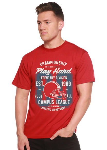 Play Hard Spun Bamboo® Men's Bamboo Viscose/Organic Cotton Short Sleeve Graphic T-Shirt Spun Bamboo