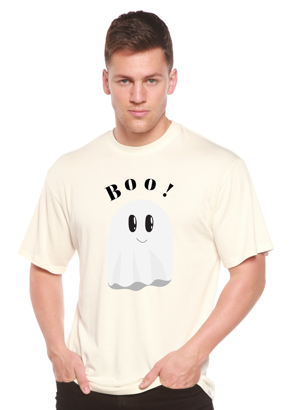 Boo Men's Bamboo Viscose/Organic Cotton Short Sleeve Graphic T-Shirt Spun Bamboo