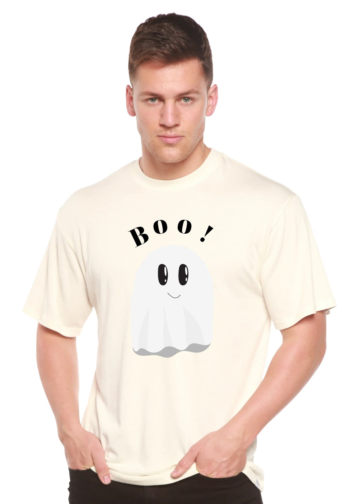 Boo Men's Bamboo Viscose/Organic Cotton Short Sleeve Graphic T-Shirt Spun Bamboo
