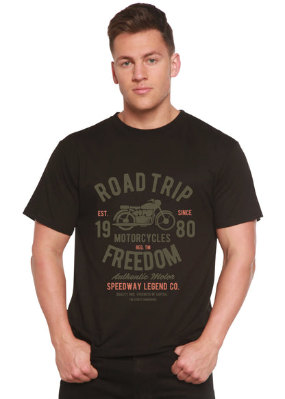 Road Trip Spun Bamboo® Men's Bamboo Viscose/Organic Cotton Short Sleeve Graphic T-Shirt Spun Bamboo
