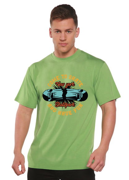 New York Skatepark Men's Bamboo Viscose/Organic Cotton Short Sleeve Graphic T-Shirt Spun Bamboo