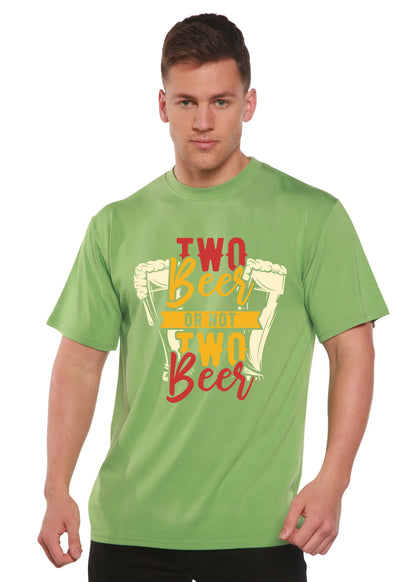 Two Beer Men's Bamboo Viscose/Organic Cotton Short Sleeve Graphic T-Shirt Spun Bamboo
