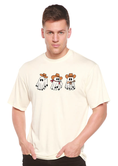 Cowboy Ghosts Unisex Bamboo Viscose/Organic Cotton Short Sleeve Graphic T-Shirt Spun Bamboo
