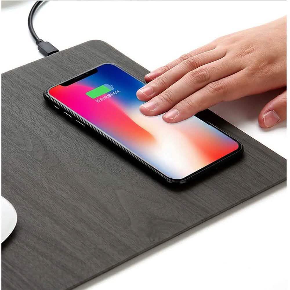 2-in-1 Wireless Charger Mouse Pad - Black DailySale