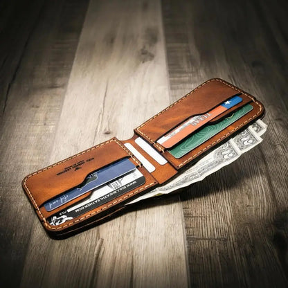 Rio Grande Bifold Wallet Bull Sheath Leather