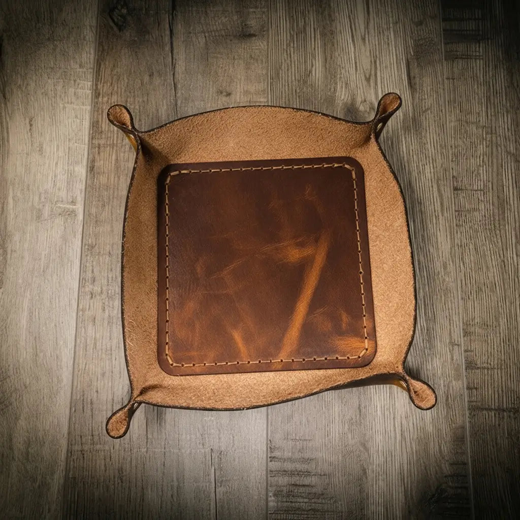 Valet Tray Bull Sheath Leather