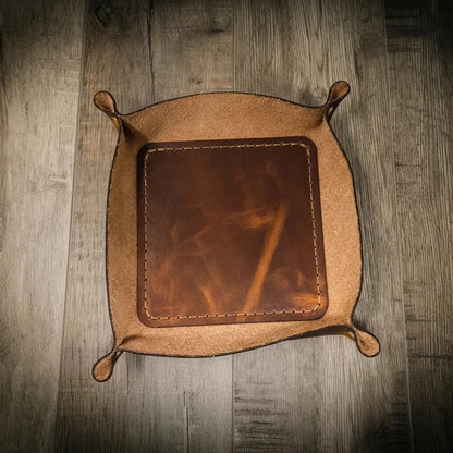 Valet Tray Bull Sheath Leather