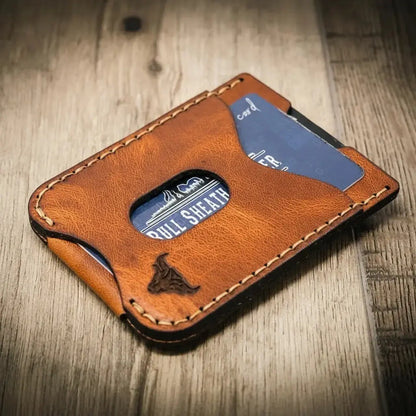 The Keller Money Clip Bull Sheath Leather