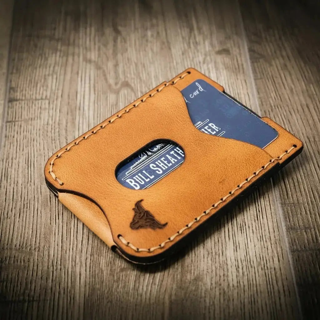 The Keller Money Clip Bull Sheath Leather