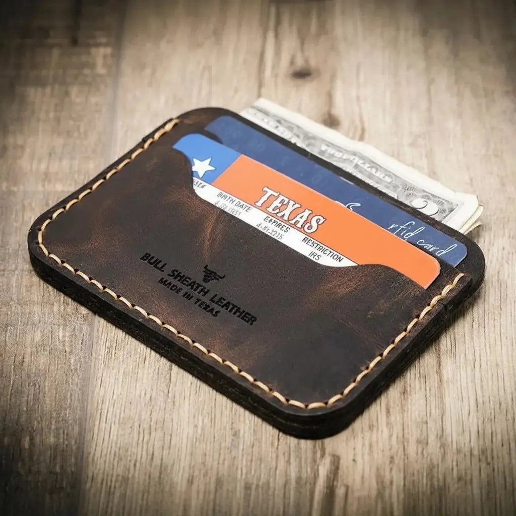 Pflugerville Card Wallet Bull Sheath Leather