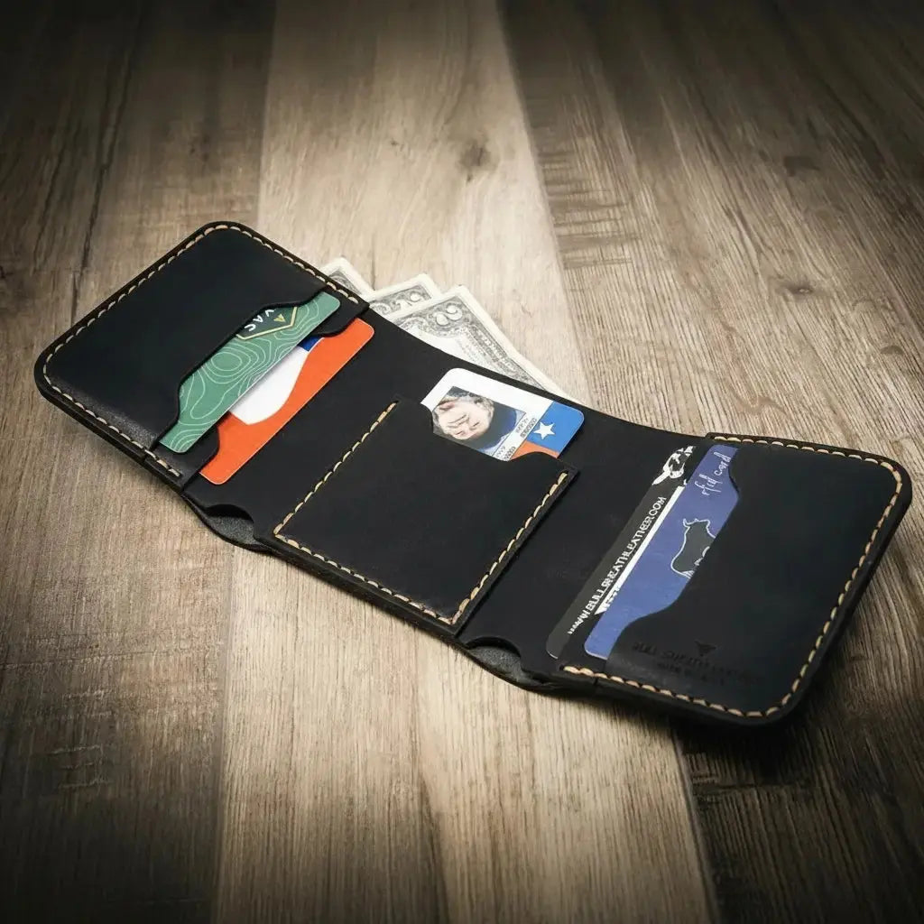 The Trinity Trifold Wallet Bull Sheath Leather
