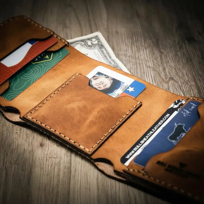 The Trinity Trifold Wallet Bull Sheath Leather