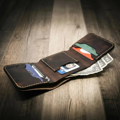 The Trinity Trifold Wallet Bull Sheath Leather