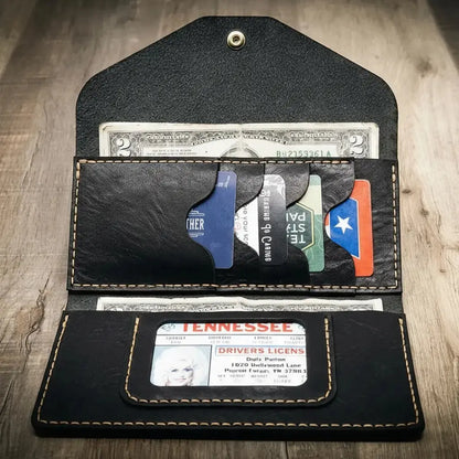 Sugar Land Clutch Wallet Bull Sheath Leather