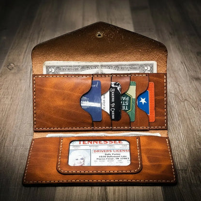 Sugar Land Clutch Wallet Bull Sheath Leather