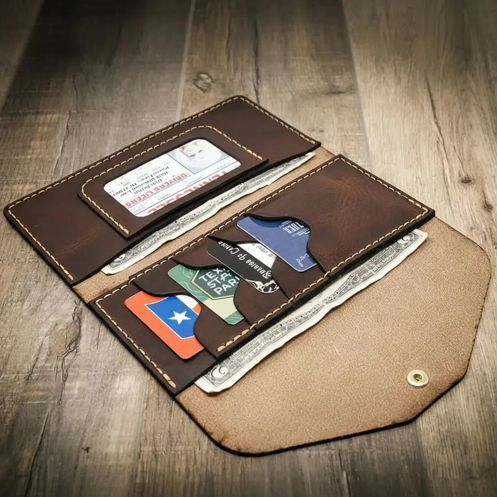 Sugar Land Clutch Wallet Bull Sheath Leather