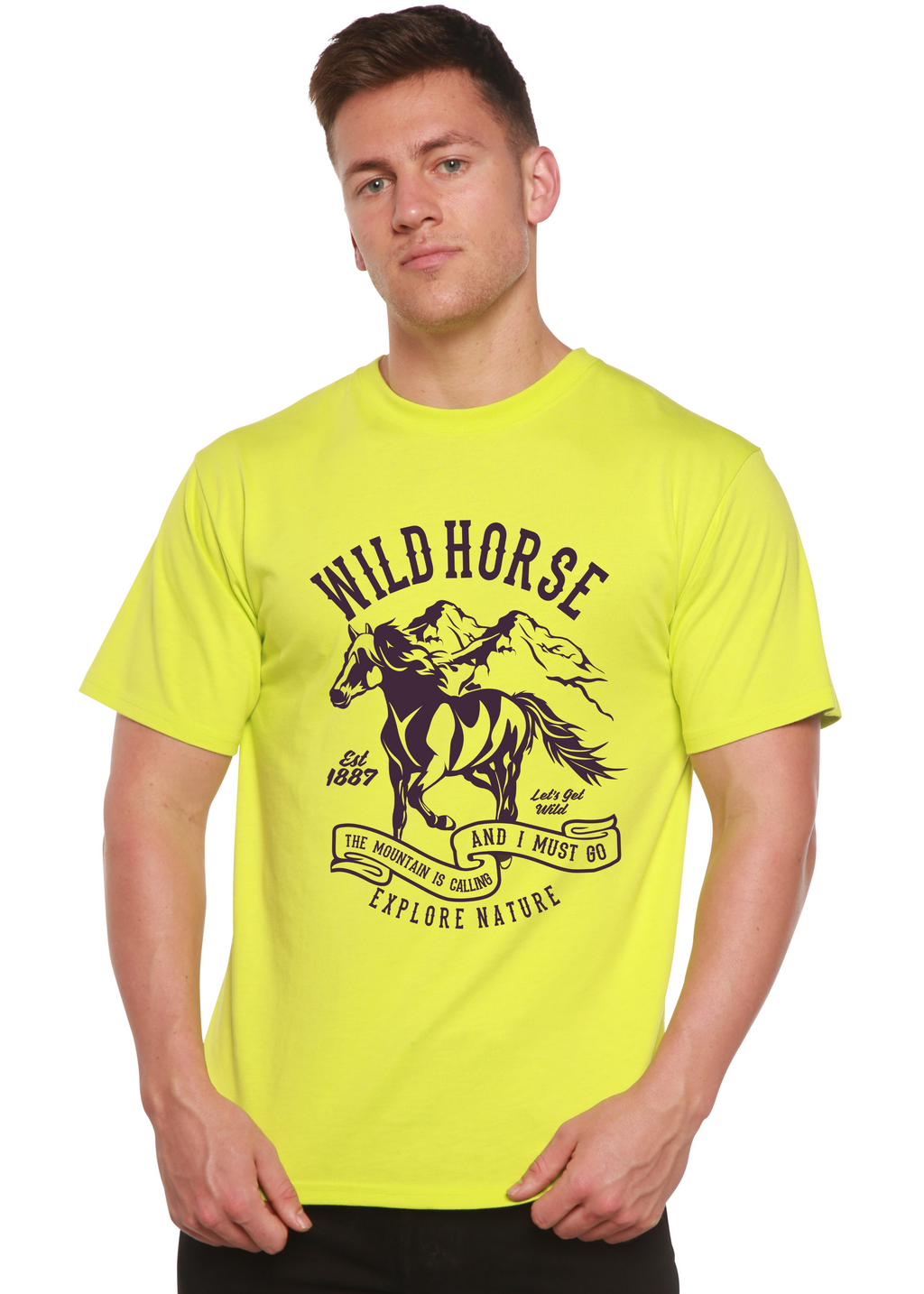 Wild Horse Spun Bamboo® Men's Bamboo Viscose/Organic Cotton Short Sleeve Graphic T-Shirt Spun Bamboo