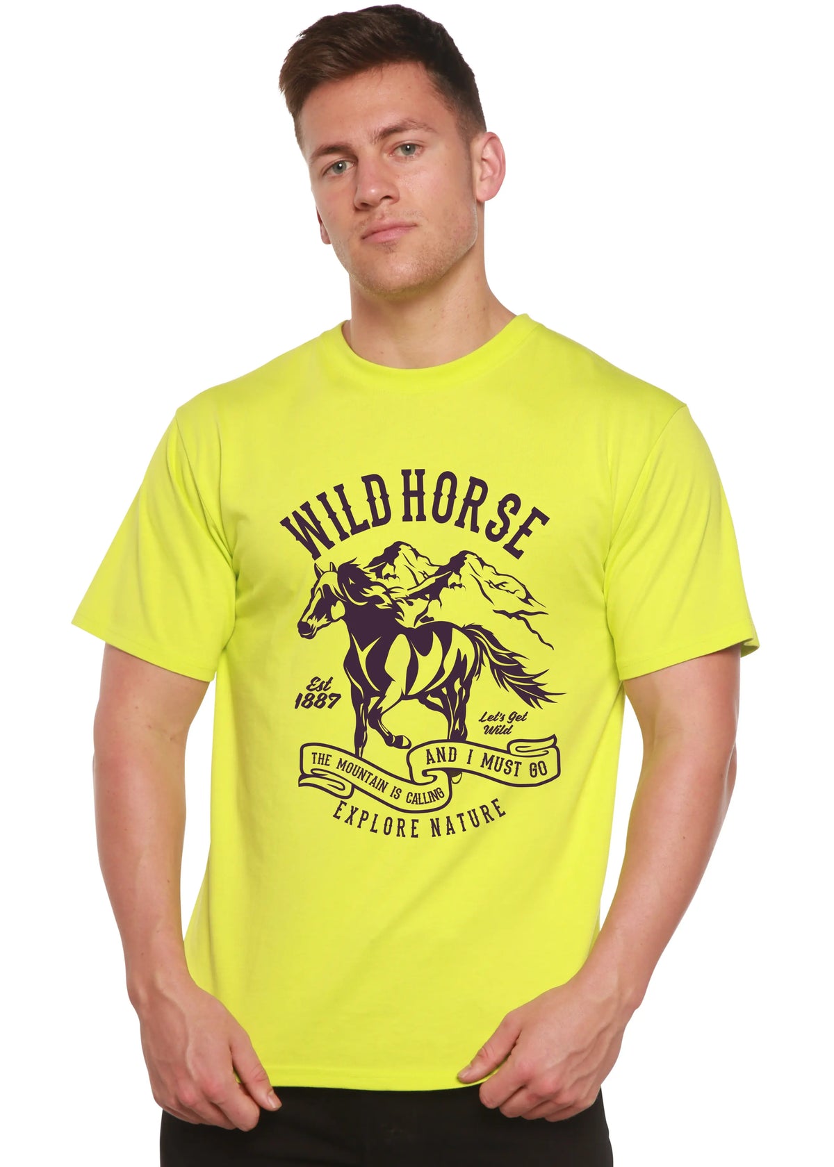 Wild Horse Spun Bamboo® Men's Bamboo Viscose/Organic Cotton Short Sleeve Graphic T-Shirt Spun Bamboo